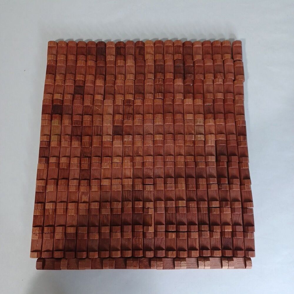 Lot of 109 Lincoln Logs Wood Red Tone  1-notch 1.5" Small Building Toys Replace